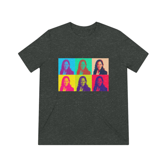 Kamala Harris_ Warhol 2024 Unisex Triblend Tee